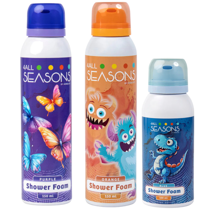 2+1 GRATIS - 2x 4All Seasons Shower Foam 150 ml + 1x Shower Foam 100 ml GRATIS