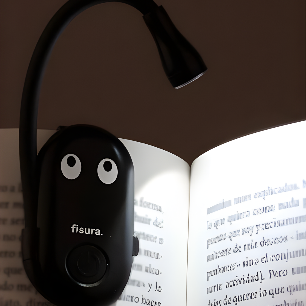 Verstelbare leeslamp met oogdesign