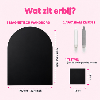 Tix-Mix magnetische tekenmuur met 2 krijtjes