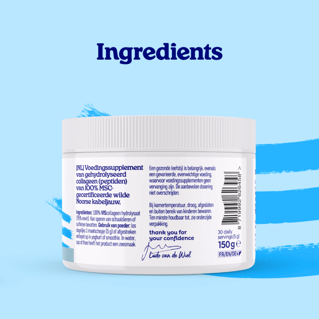 Puur collageen poeder van vis – Naturel