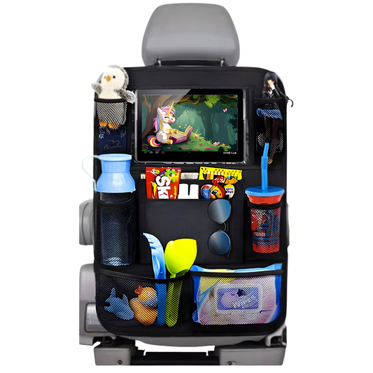 Autostoel organizer met tablethouder en 2 haken