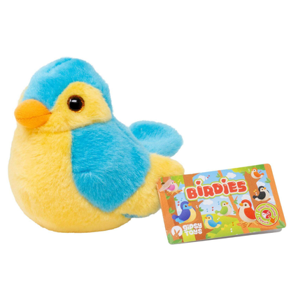 Birdies knuffel vogeltje met tjilpgeluid 14 cm