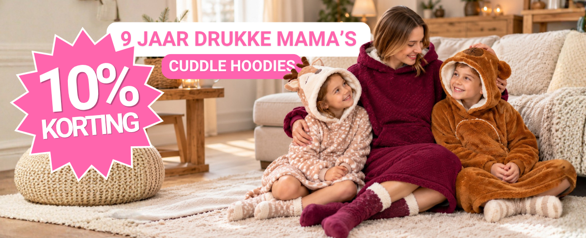 10% Korting op de Cuddle Hoodies