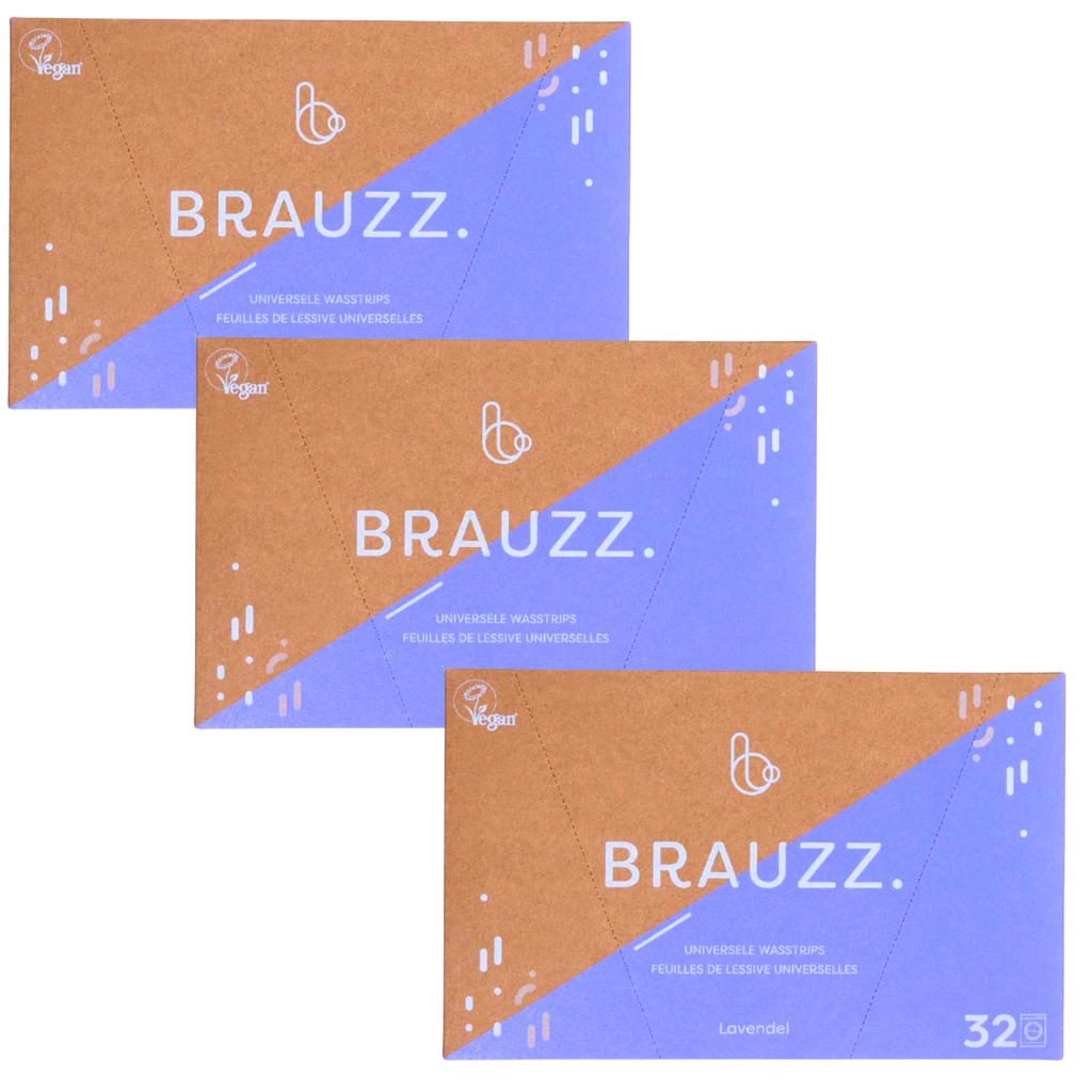 Brauzz wasstrips – 3 stuks - 96 wasbeurten