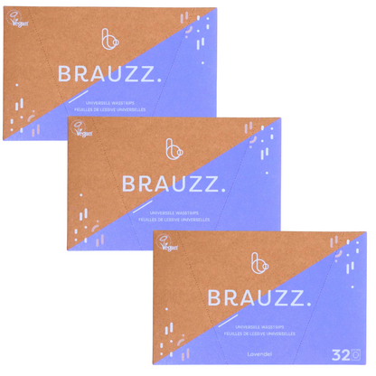 Brauzz wasstrips – 3 stuks - 96 wasbeurten