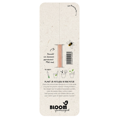 Bloeipotlood geschenkverpakking (ZONDER potlood)