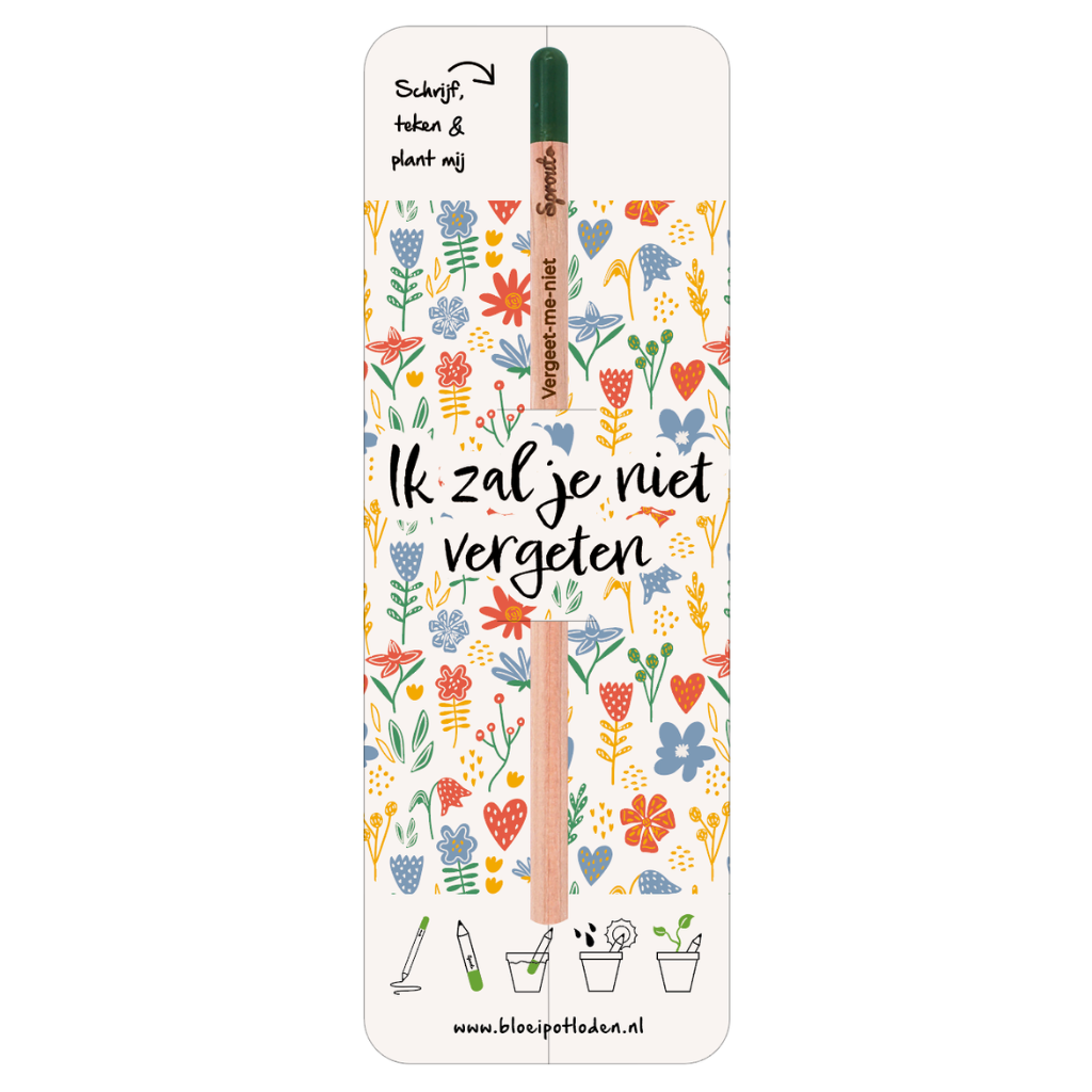 Bloeipotlood geschenkverpakking (ZONDER potlood)