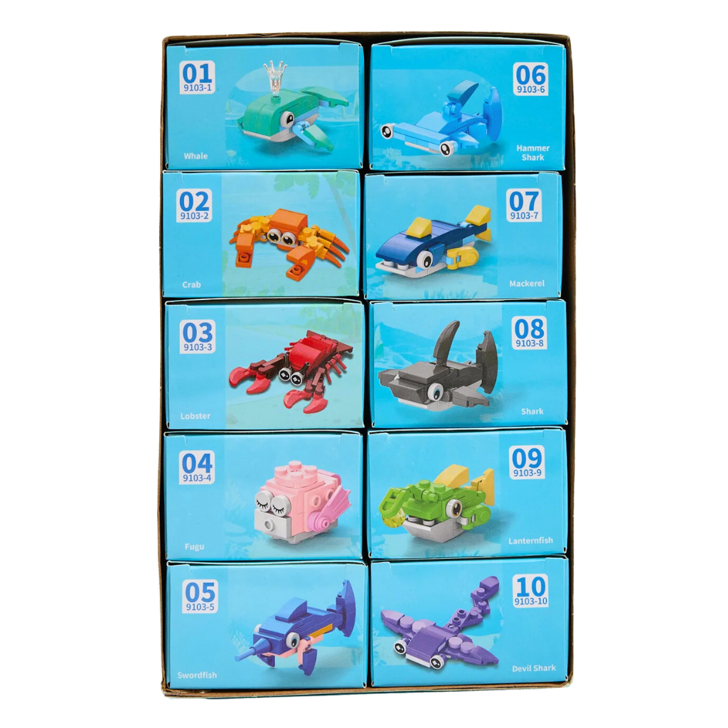 Bouwblokken Set Zeedieren voor Kinderen 10-in-1 (274 Stuks)