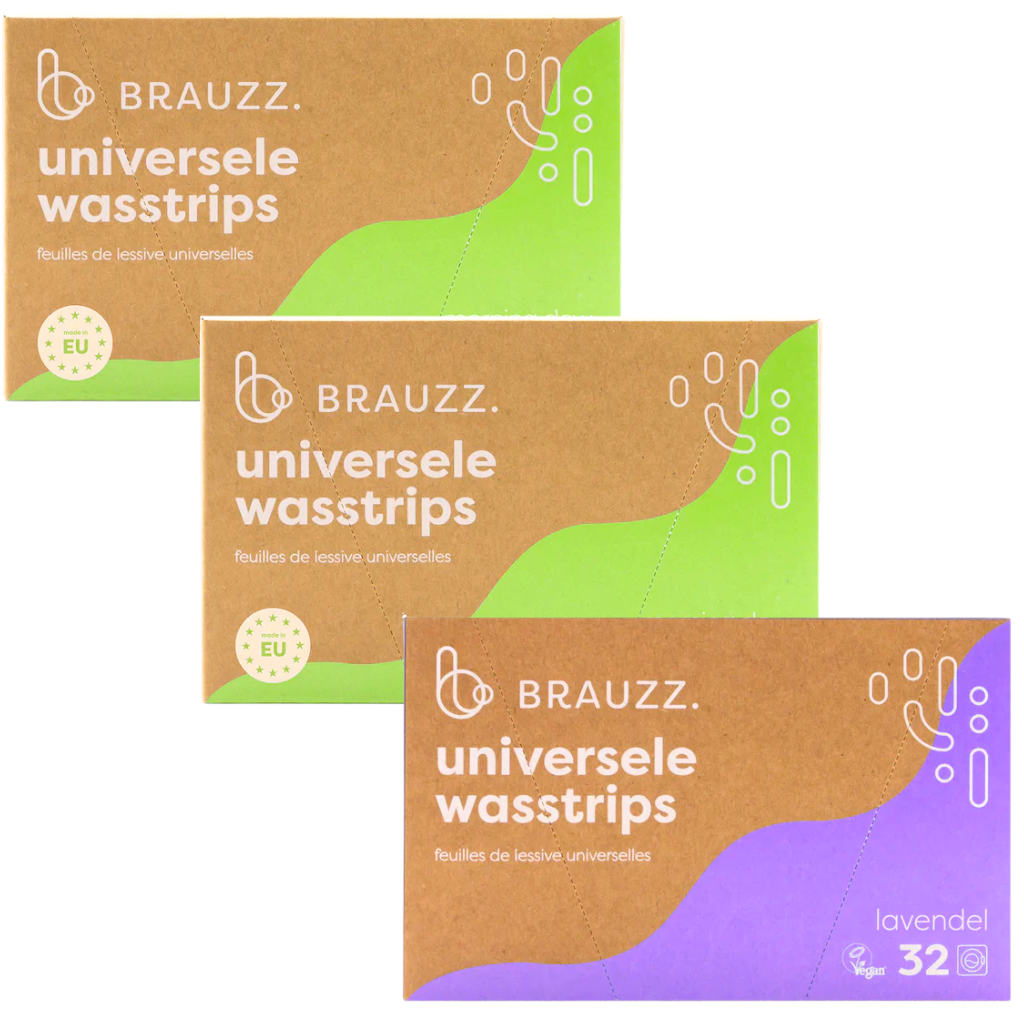 Brauzz wasstrips – 3 stuks - 96 wasbeurten