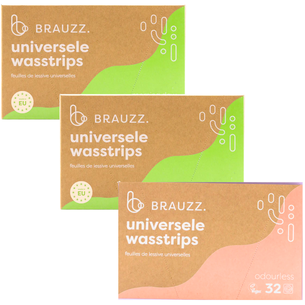 Brauzz wasstrips – 3 stuks - 96 wasbeurten
