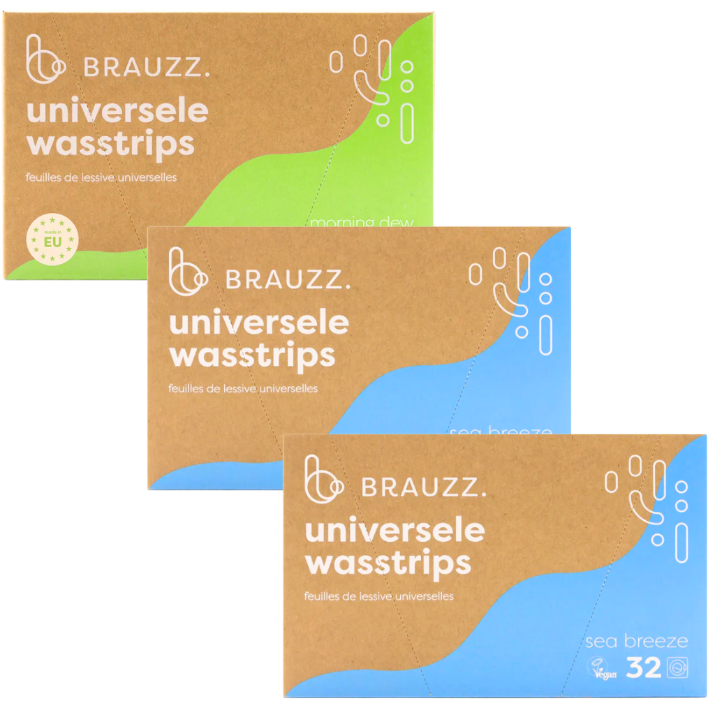 Brauzz wasstrips – 3 stuks - 96 wasbeurten
