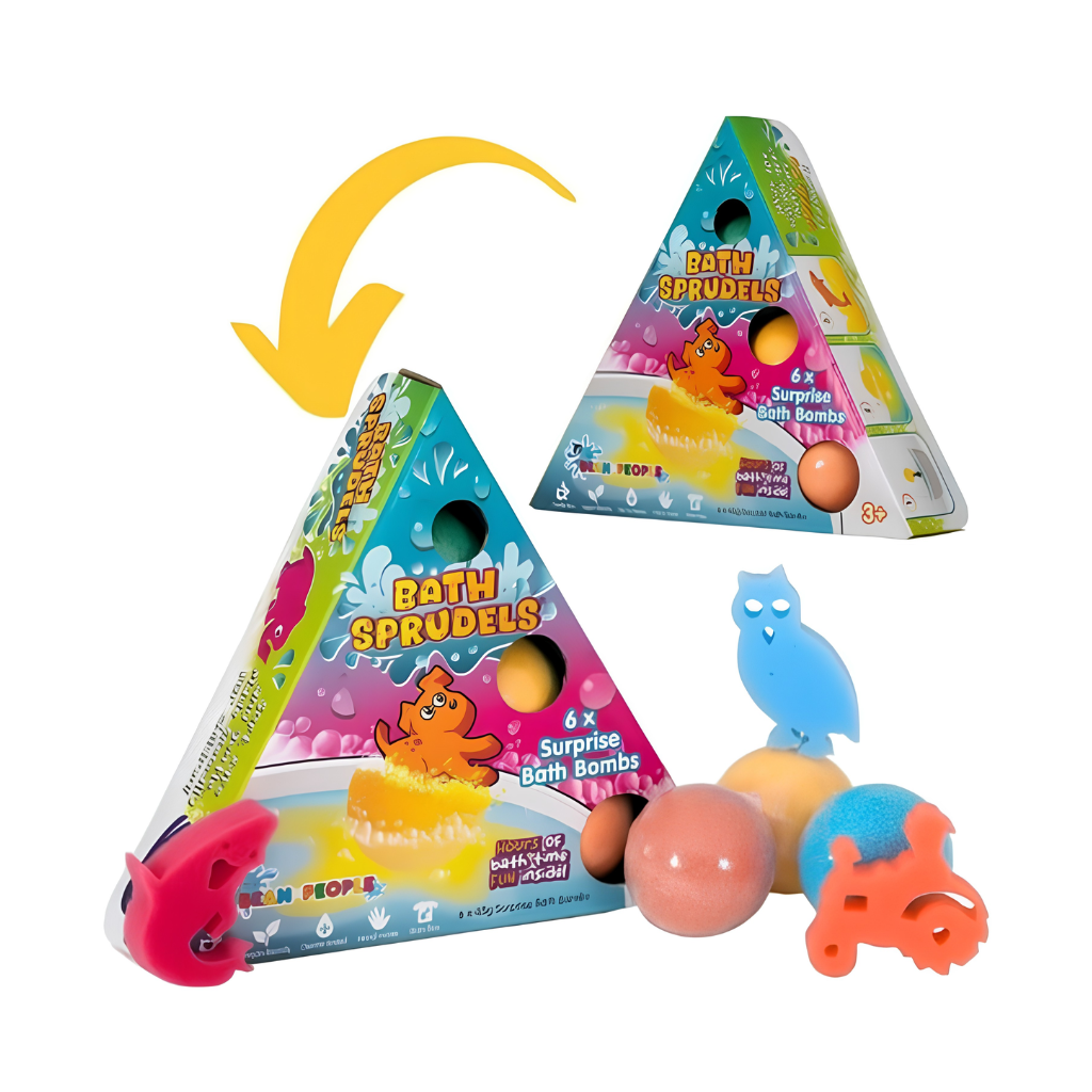 Bruisballen met surprise sponsfiguurtje - 6 stuks