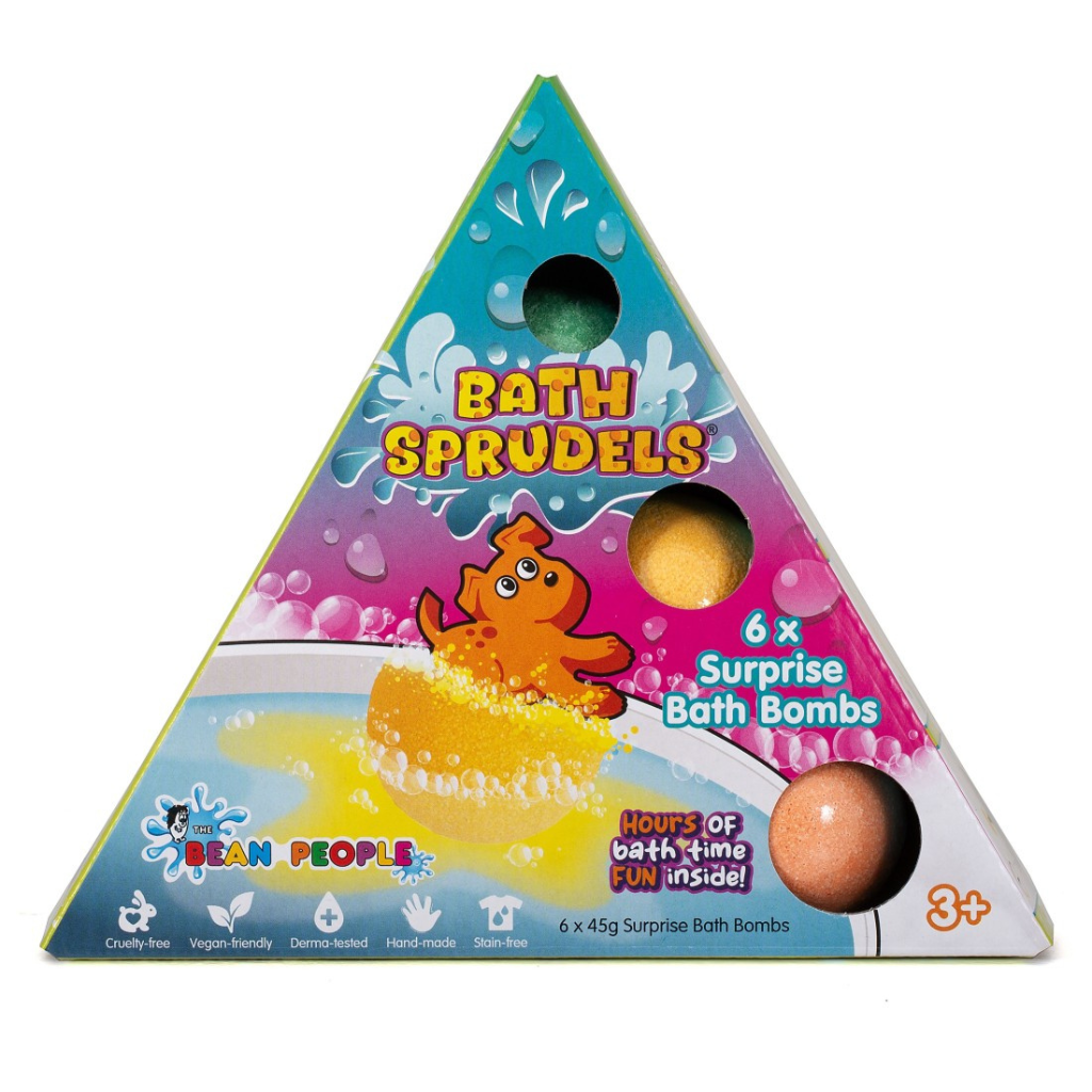Bruisballen met surprise sponsfiguurtje - 6 stuks