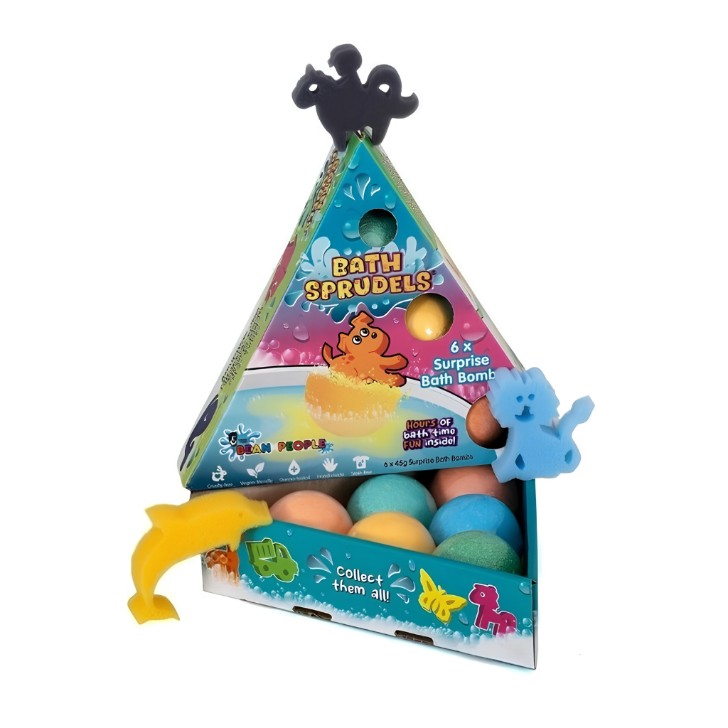 Bruisballen met surprise sponsfiguurtje - 6 stuks