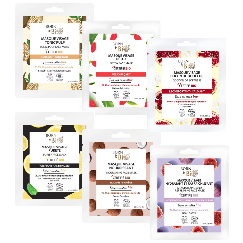 Promobundel Bio Cosmos Organic gezichtsmaskers - 6 stuks