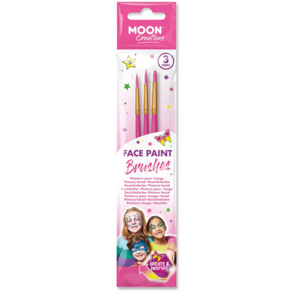 Face paint brushes - 3 stuks