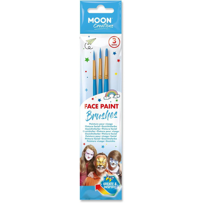 Face paint brushes - 3 stuks