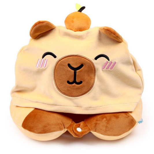 Memory foam reiskussen met kap