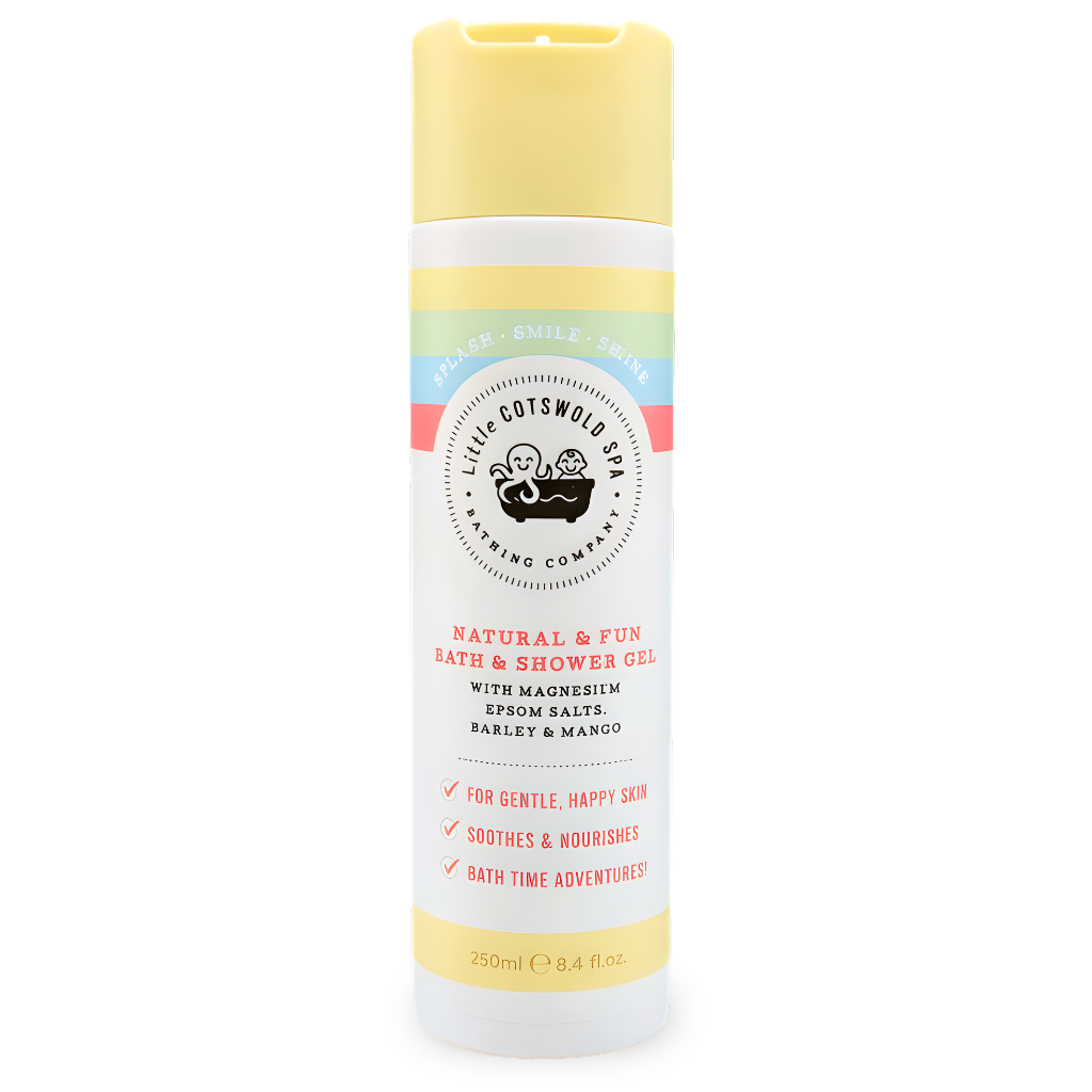 Bad- & douchegel met epsomzout voor kinderen - Barley & mango 250ml