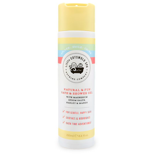 Bad- & douchegel met epsomzout voor kinderen - Barley & mango 250ml