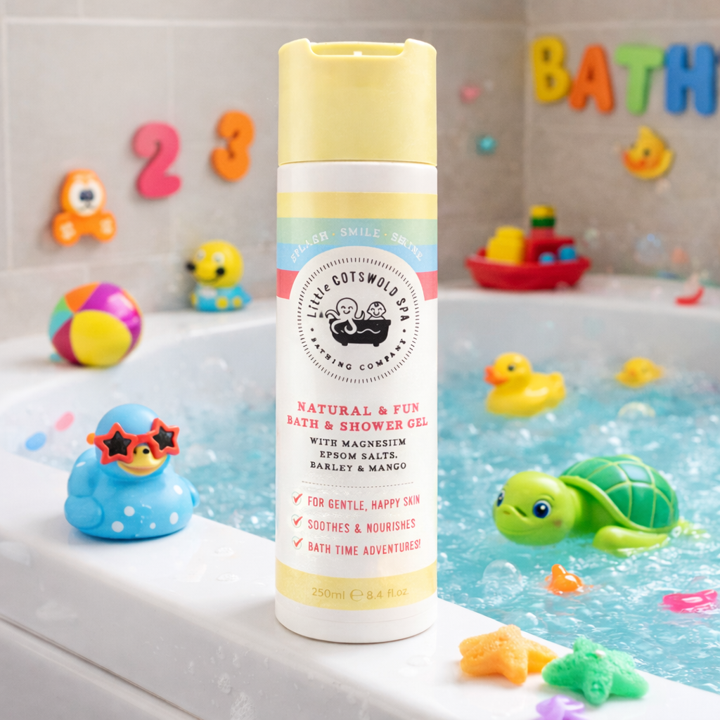 Bad- & douchegel met epsomzout voor kinderen - Barley & mango 250ml