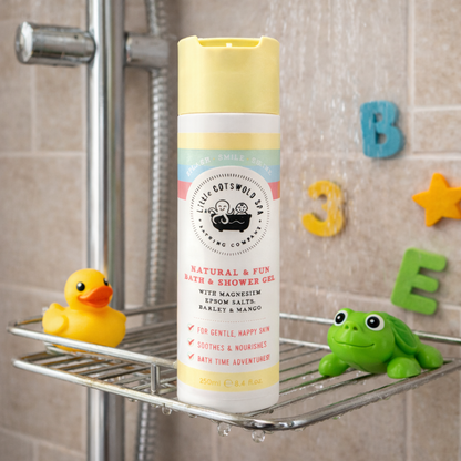 Bad- & douchegel met epsomzout voor kinderen - Barley & mango 250ml