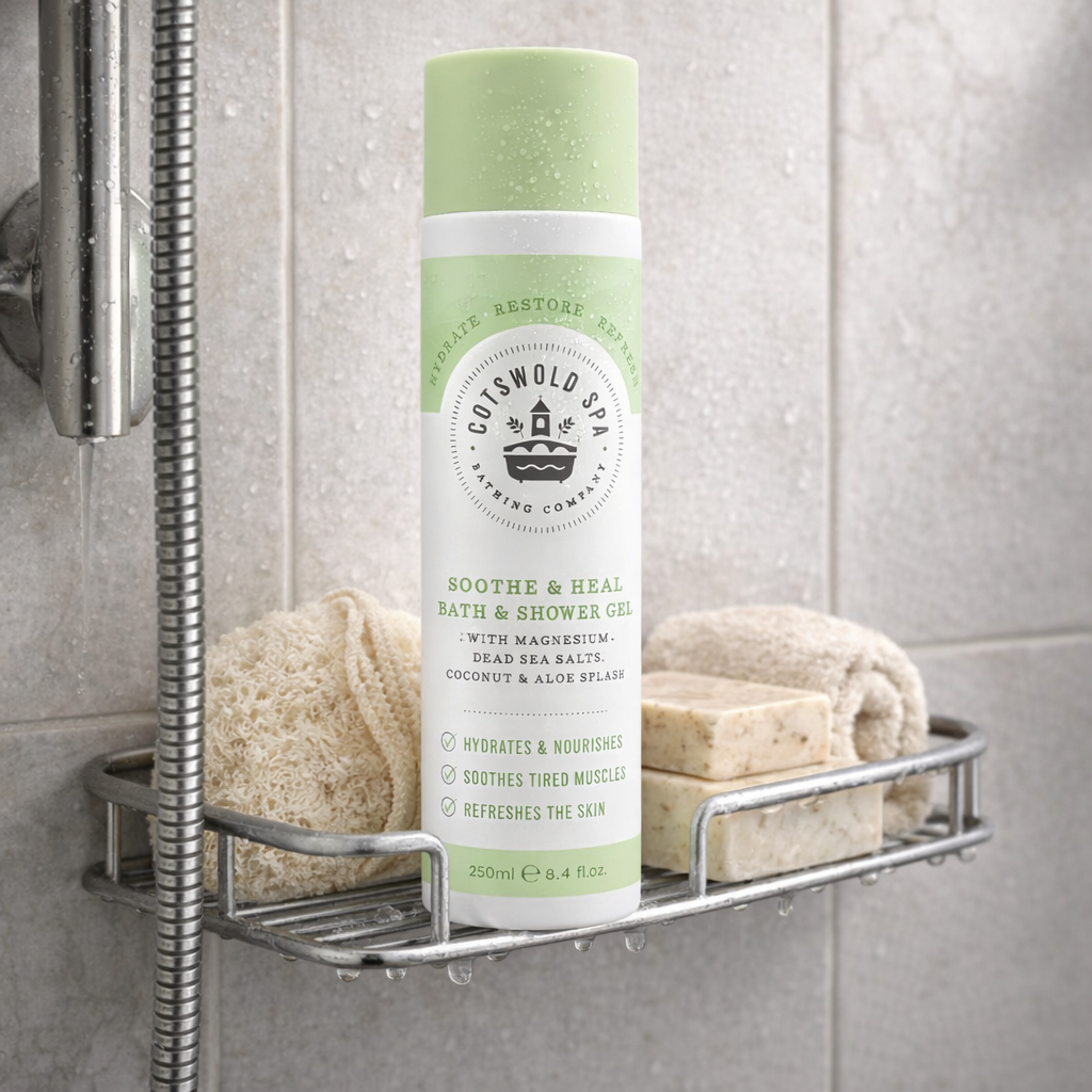 Bad- & douchegel met dode zeezout - Coconut & aloe vera 250 ml