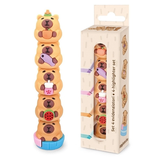 Stapel markeerstiften capibara 5-delig
