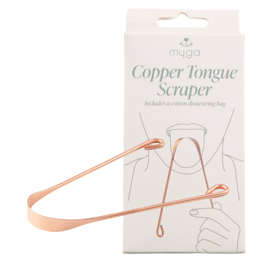 Tongschraper koper tegen een slechte adem