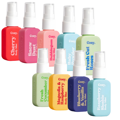 Cosy Body mist 30ml bundel - Fruity - 9 stuks