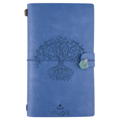 Notitieboek met edelsteen en navulbare pagina's