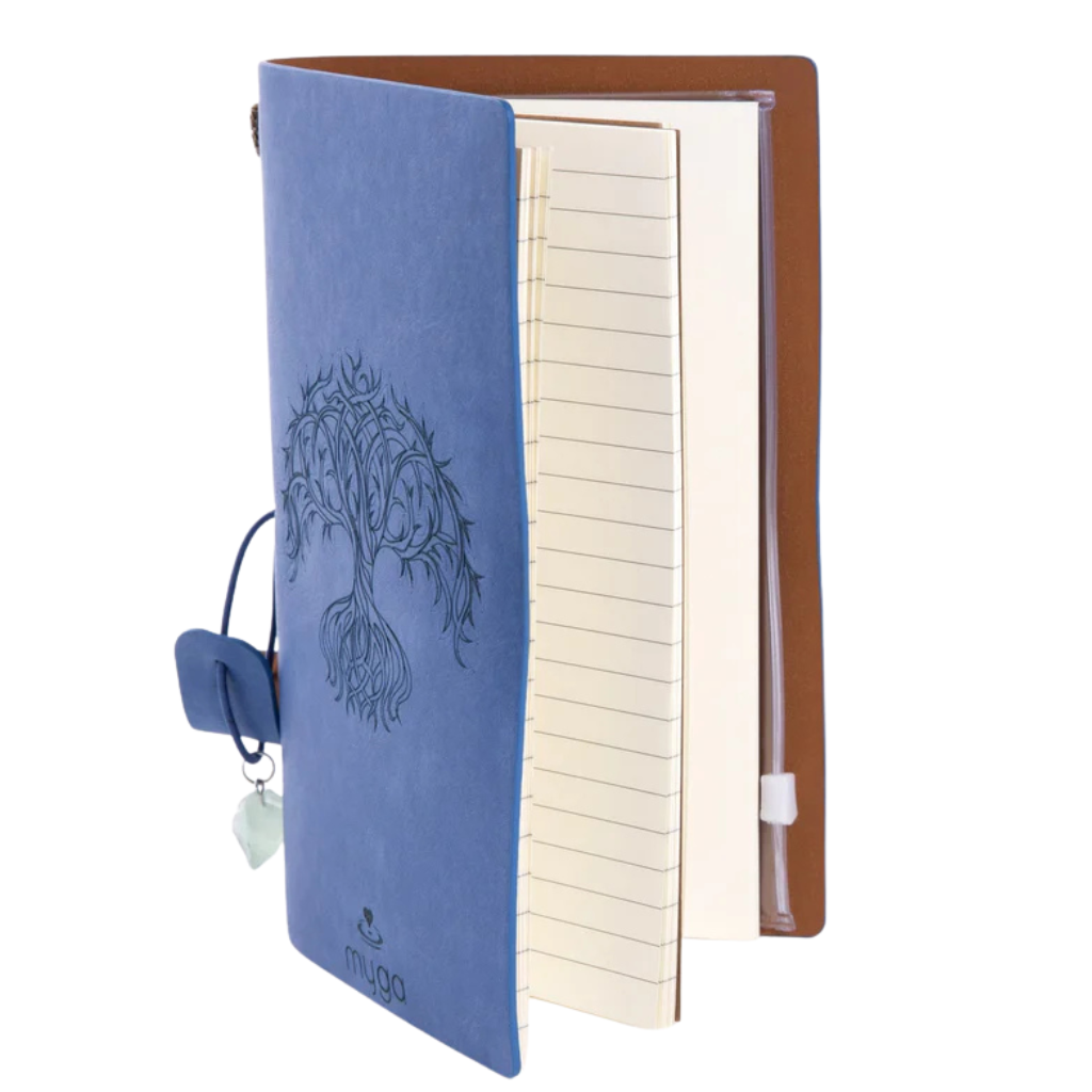 Notitieboek met edelsteen en navulbare pagina's