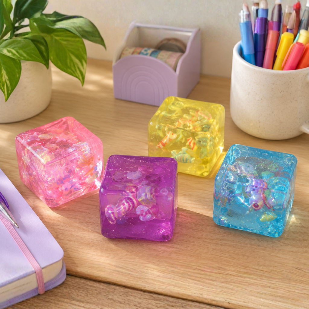 Squishy sugar cube fidget animals