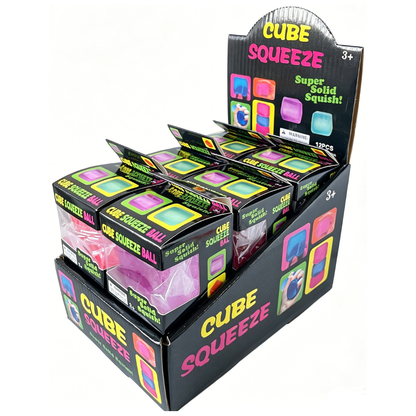 Squishy sugar cube fidget glitter