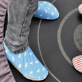 Slipstop antislip waterschoenen voor kinderen - Dino Petrol