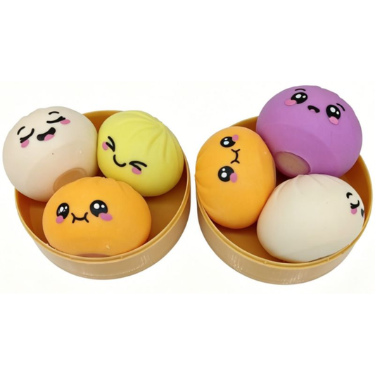 Mystery Squishy dumpling Fidget - Set van 3