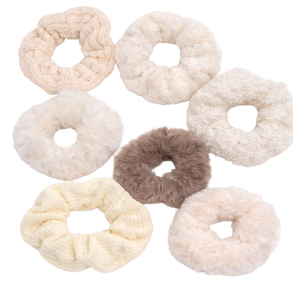 Scrunchie - Set van 7 elastische scrunchies