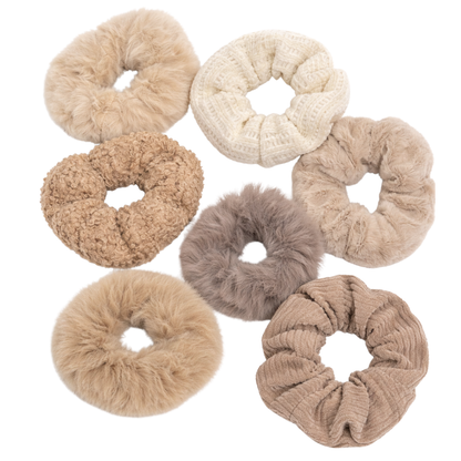 Scrunchie - Set van 7 elastische scrunchies
