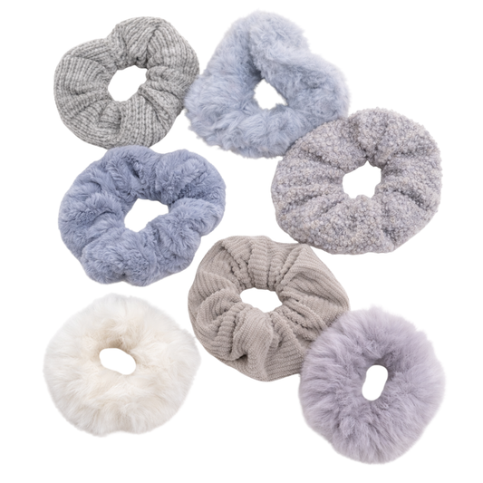 Scrunchie - Set van 7 elastische scrunchies