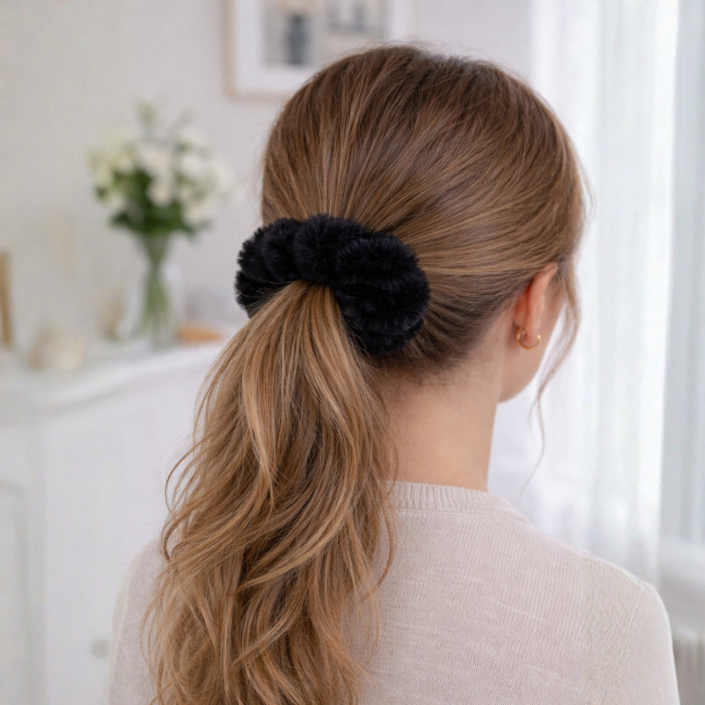 Scrunchie van imitatiebont