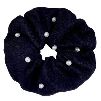 Scrunchie met decoratieve parels