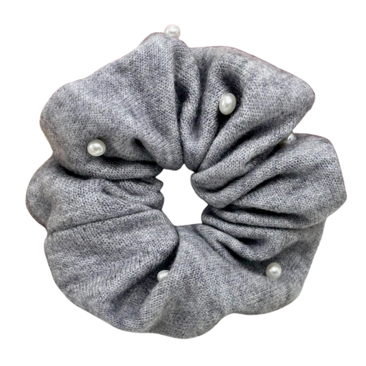 Scrunchie met decoratieve parels