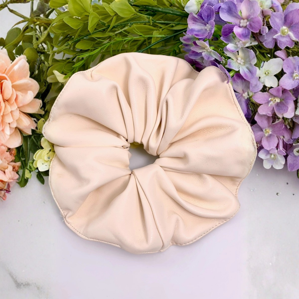 Scrunchie XL van kunstleer