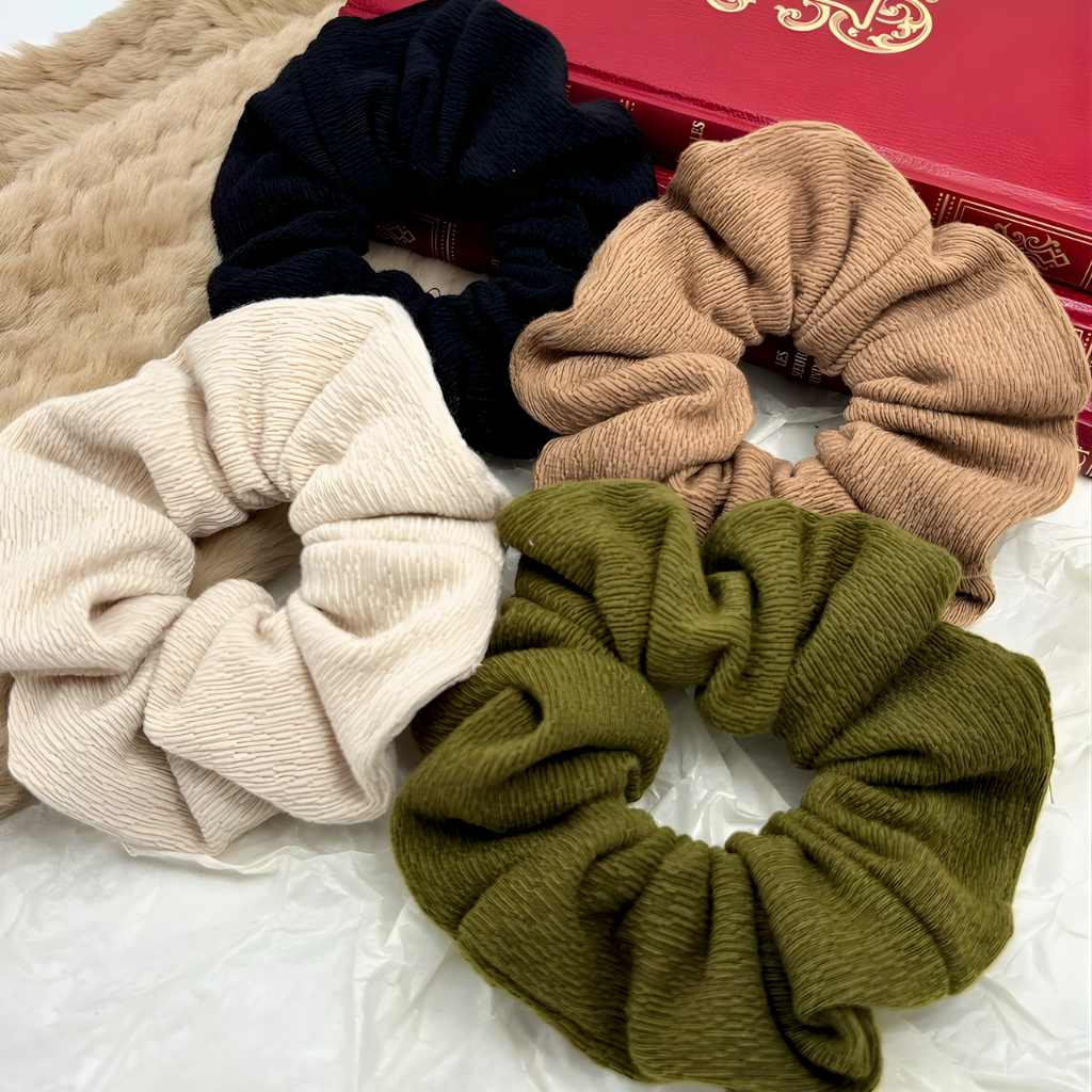 Scrunchie met textuur