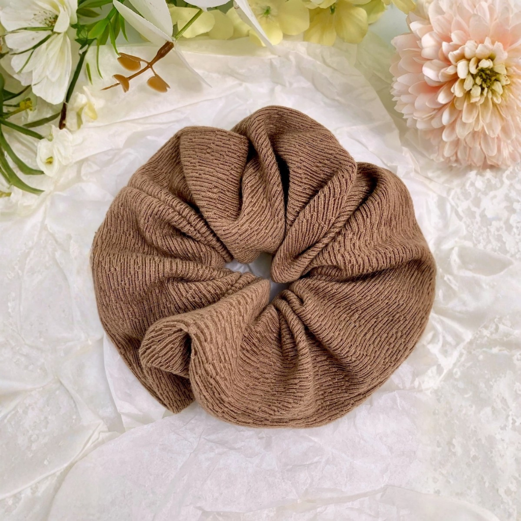 Scrunchie met textuur