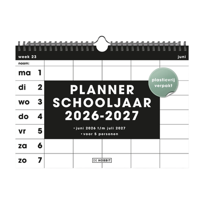 Familieplanner liggend 2026-2027 A4