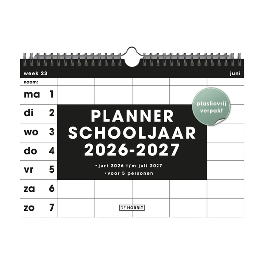 Familieplanner liggend 2026-2027 A4