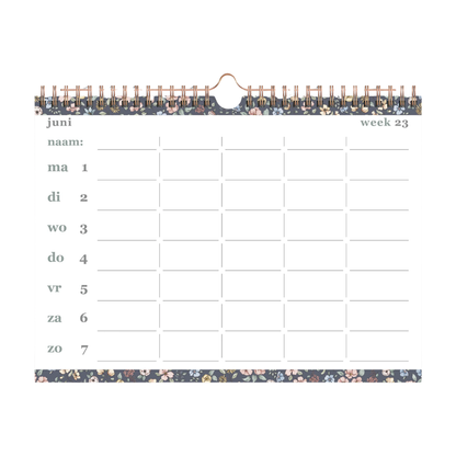 Familieplanner liggend 2026-2027 A4