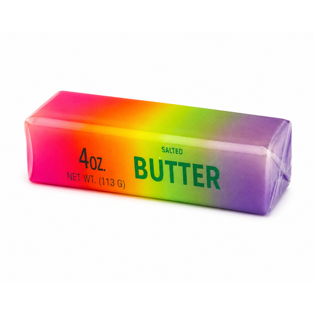 Squishy Butter Slow Rising Fidget - Rainbow (13cm)