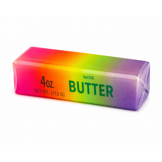 Squishy Butter Slow Rising Fidget - Rainbow (13cm)